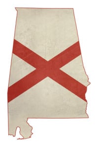 alabama state outline. alabama flag