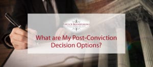 Person writing post-conviction decision.